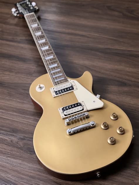 Epiphone Les Paul Traditional Pro Iv In Worn Metallic Gold