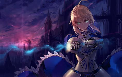 1920x1080 Armor Blonde Saber Fate Series Sword Woman Warrior HD Wallpaper Rare Gallery