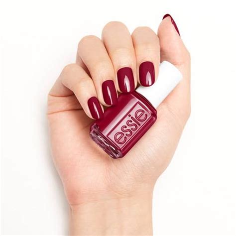 nailed it! - a deep burgundy red nail polish - essie