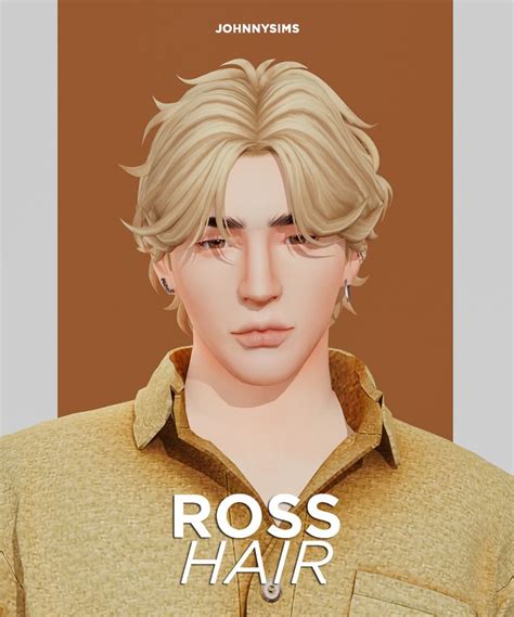 Ross Hair Johnnysims Sims 4 Hair Male Sims Hair Sims