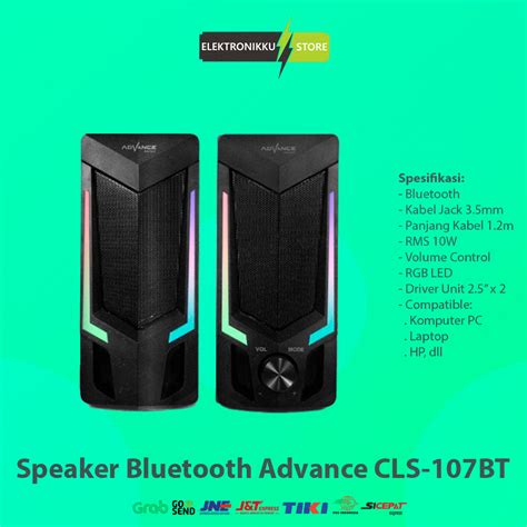 Jual Speaker Advance Cls Bt Bluetooth Gaming Komputer Pc Laptop Hp