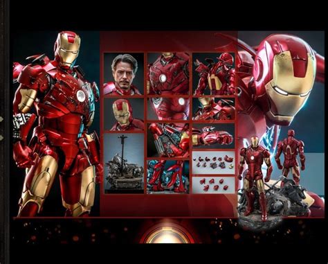 Marvel Iron Man Hot Toys Scale Mms D Iron Man Mk Mkiii Collectibles Figure Hobbies