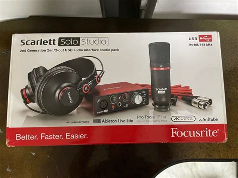 scarlett focusrite  solo studio audio voice recorders  carousell