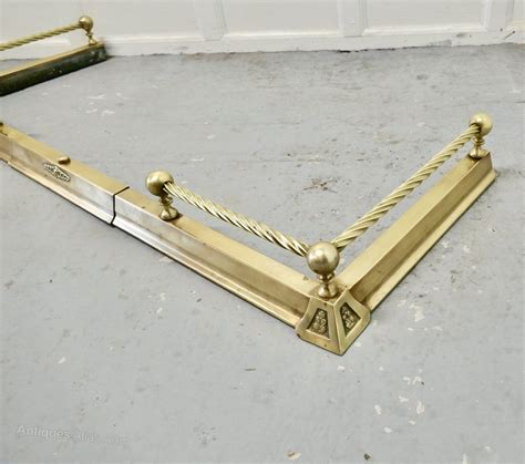 Antiques Atlas Victorian Extending Barley Twist Brass Fender