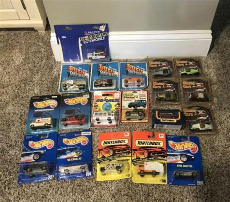 Lot Of Vintage Toy Cars On Card Matchbox Classic Cars Majorette Hot Wheels Antique Price