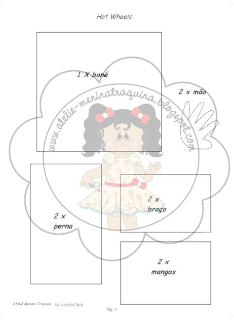 Ateli Menina Traquina Molde De Cortesia Hot Wheels