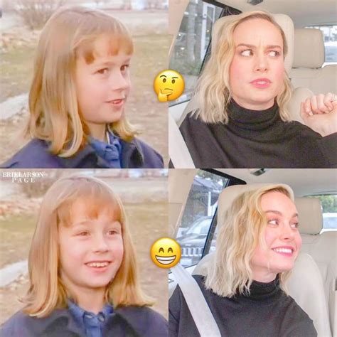 Blonde Woman With Four Facial Expressions In Car