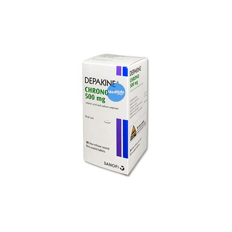 Depakine Chrono 500 Mg 30 Tabletsbottle ขวด 30 เม็ด Medtide