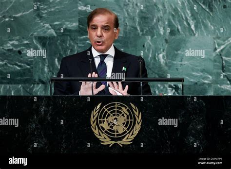 Prime Minister Of Pakistan Muhammad Shehbaz Sharif Addresses The 77th