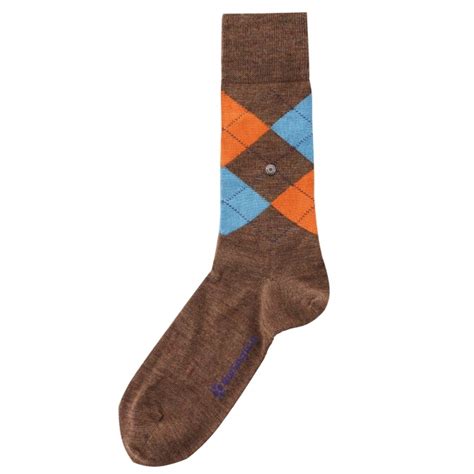 Burlington Socks Melange Edinburgh Brown Orange