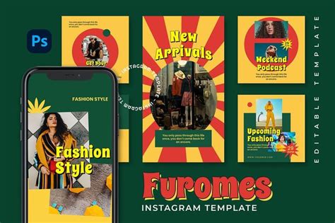 Furomes Instagram Template | Instagram template, Templates, Instagram