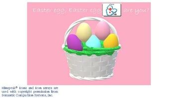 Easter Egg Prepositions Activity Aac By Traveling Talker Time Tpt