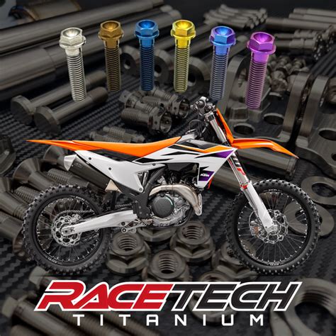 Titanium Full Bolt Kit KTM 450SXF 2023 24 RaceTech Titanium