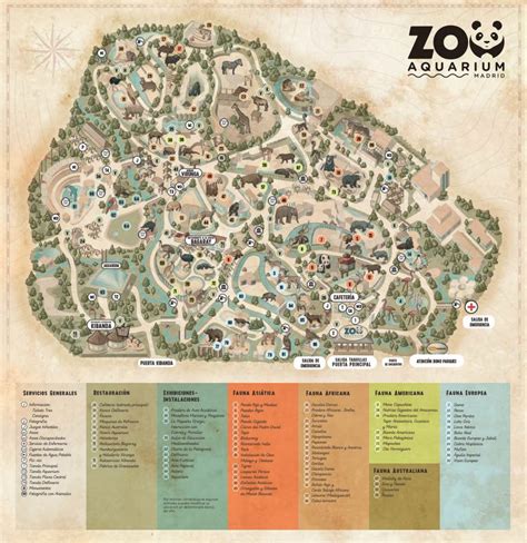 Mapa Zoo Madrid 2024 Planos Para Viajes Por España