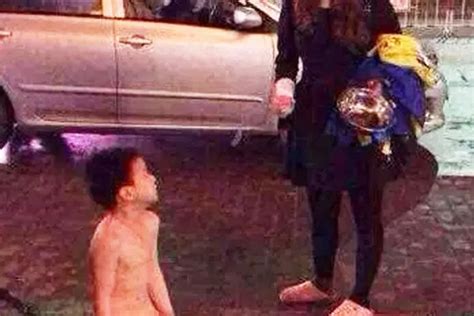 Angry Mum Forced Son To Kneel Down Naked In Freezing Street In Tough Love Punishment The Mirror