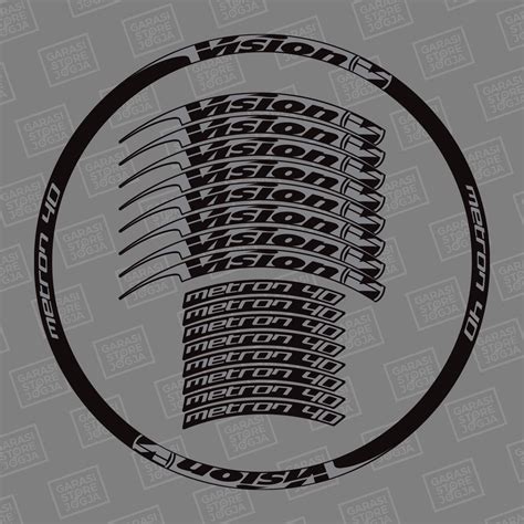 Jual Decal Stiker Rims Vision Metron 40 25mm Shopee Indonesia