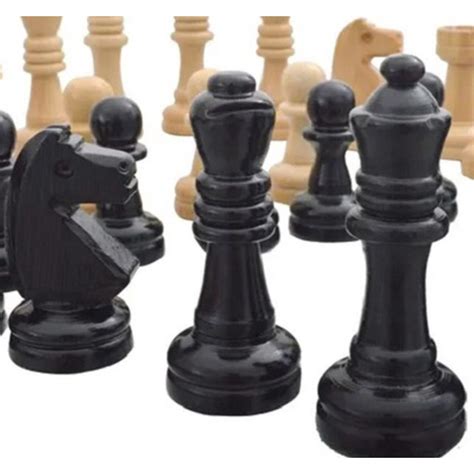 Peças De Jogo Xadrez - Peças de jogo de xadrez oficial de madeira maciça – rei 10CM em ...