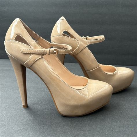 Nine West Shoes Barely Worn Nine West Nude Platform Ankle Strap Pump Heel Size Poshmark