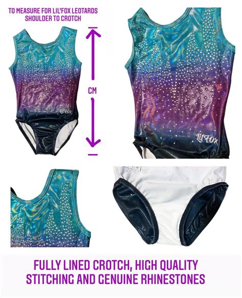 Ombre Galaxy Shiny Foil Mystique With Rhinestones Gymnastics Dance