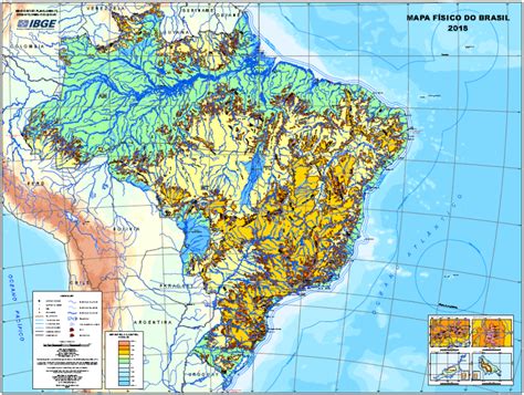 Blog do Gilberto Dias: IBGE lança nova versão do Mapa Físico do Brasil