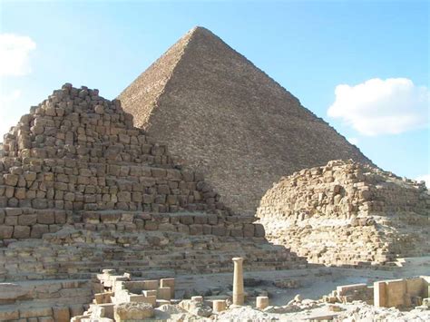 Fotky Chufuova Cheopsova Pyramida V Gíze Egypt Minutexcz