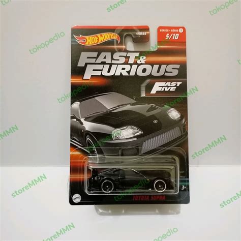 Jual Must Have Hot Wheels Toyota Supra Hitam Fast And Furious Varian Card Series Termurah