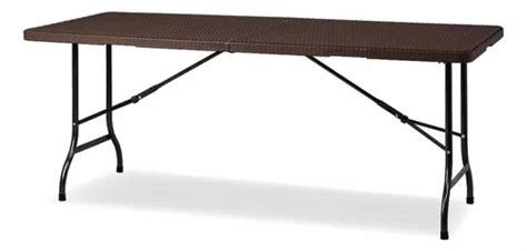 Mesa Plegable Rectangular Rattan MercadoLibre