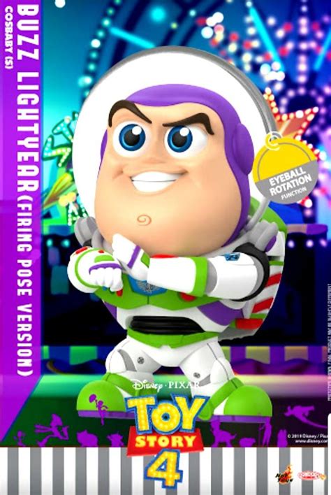 Misb Hot Toys Cosbaby Firing Pose Version Buzz Lightyear Eyeball Rotation Function Disney