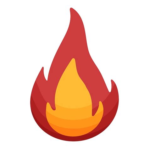 Premium Vector | Vector fire flame red flame in abstract style on white background flat fire