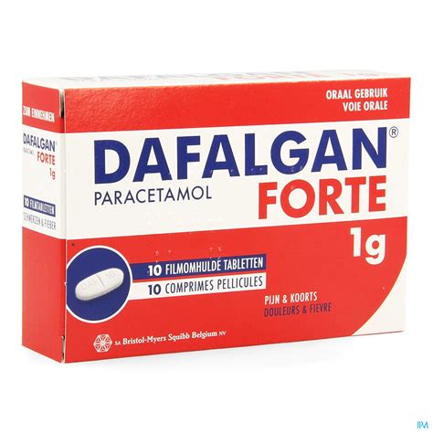 DAFALGAN FORTE 1 G 10 CPR – Pharmacie Online