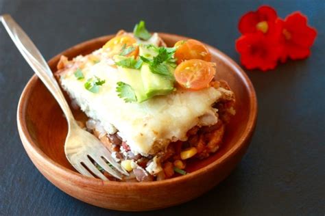 Pinto Bean And Vegetable Tamale Pie