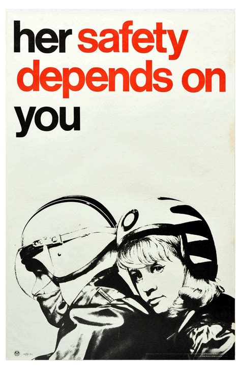 Bonhams Cars Her Safety Depends On You An Original 1960s Road Safety Poster