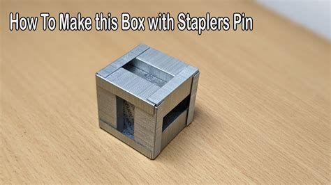 How To Make This Box With Staplers Pin Diy Youtube