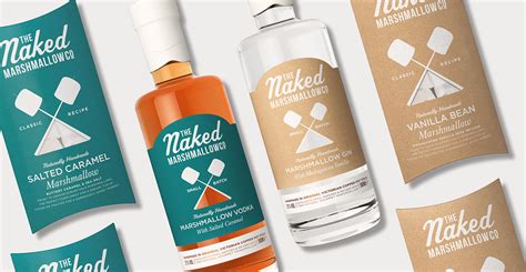Naked Marshmallow Co Branding And Packaging Design On Behance