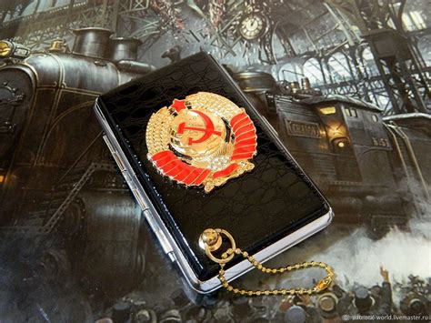 Портсигар 18 сигарет 100 мм "Герб СССР 1922-1991" в интернет-магазине ...