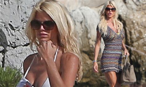 Victoria Silvstedt Shows Off Her Beach Ready Bikini Body In A White Hot Two Piece Before