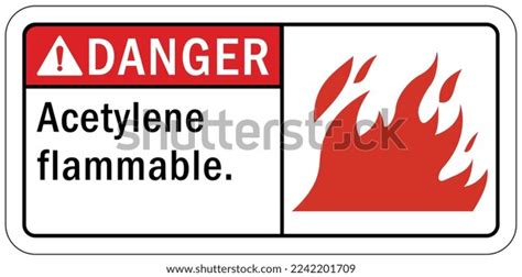 Fire Hazard Flammable Gas Sign Labels Stock Vector (Royalty Free ...