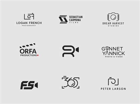 Some Of My Recent Photographyvideography Logo Design Collection In