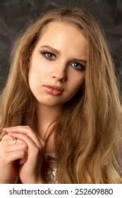 Portrait Brunette Passionate Sexy Girl Studio Stock Photo Shutterstock