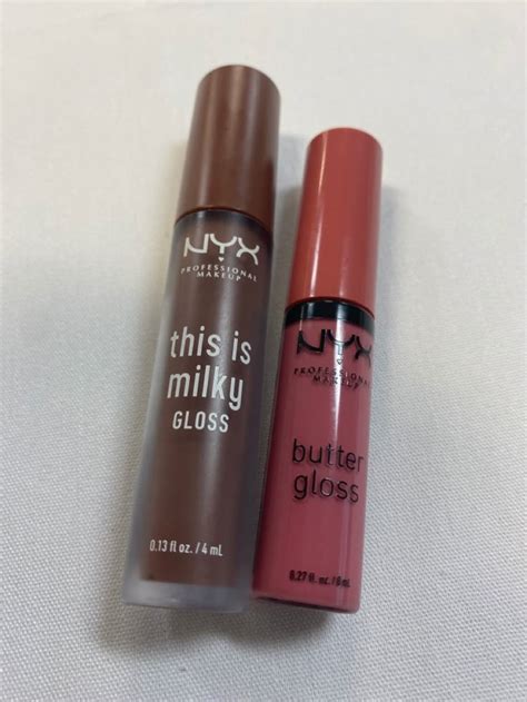 Nyx Professional Makeup Butter Gloss Non Sticky Lip Gloss Praline Deep Nude Brown Skin