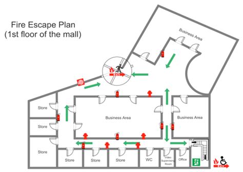 Free Fire Evacuation Floor Plan Template | Floor Roma