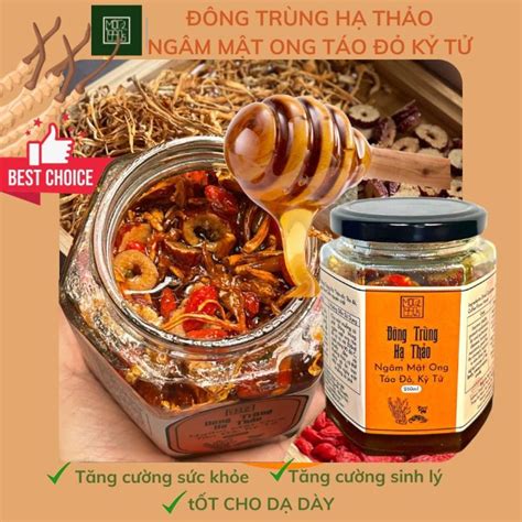 Đông Trùng Hạ Thảo ngâm Mật Ong Atiso Đỏ, Táo Đỏ, Kỷ Tử Mộc 1990s - Tốt ...