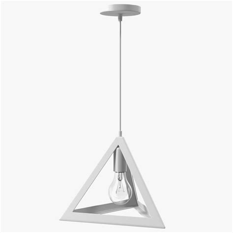 Pendant Light For Ceiling White 3d Model 29 3ds Blend C4d Fbx