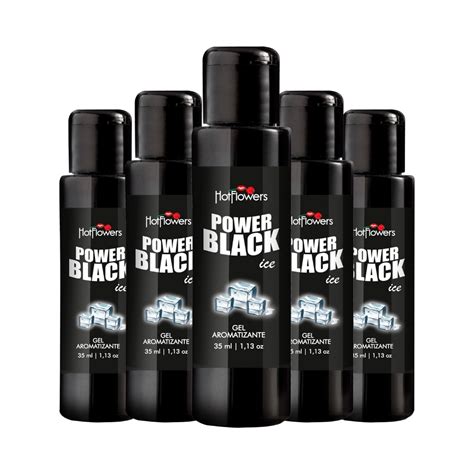 Kit Power Black Ice Gel Lubrificante Para Sexo Oral Sabor Halls Preto Produtos Erotícos Sex Shop