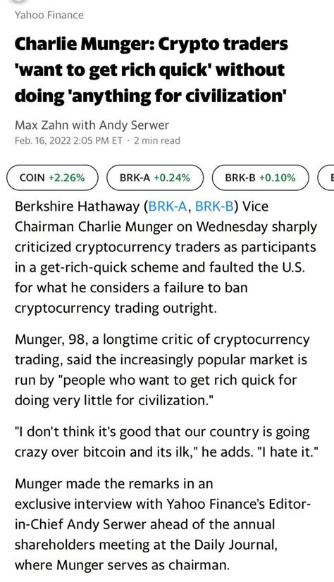 This 98 Year Old Fuck Mad Bc People Other Than Him Are Making Money And He Doesnt Understand It