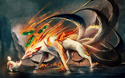 Nine Tailed Fox Wallpaper Wallpapersafari