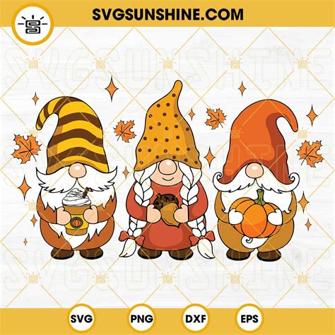 Fall Gnomes Svg Fall Autumn Gnome Pumpkin Svg Gnomes Thanksgiving Svg