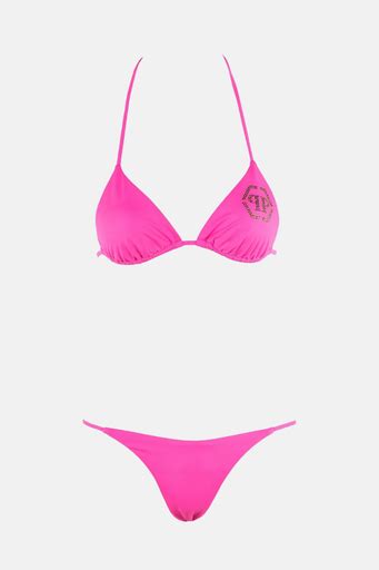 Philipp Plein Boyundan Ba Lamal Logo Detayl Bayan Bikini Cdppt Fu Ya Exxeselection