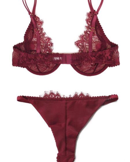 Black Sheer Lingerie Set Composes Of A Sexy Short Corset And Tanga Panties