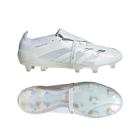 adidas Predator Elite Fold over Tongue FG Pearlized Blanc Argenté PRÉ